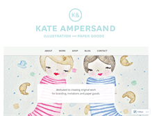 Tablet Screenshot of kateampersand.com